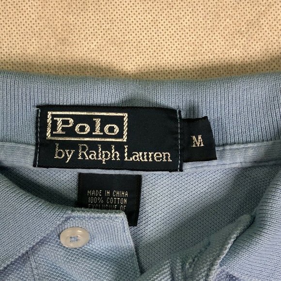 Mens Polo Ralph Lauren Short Sleeve Shirt Collar M - Picture 2 of 8